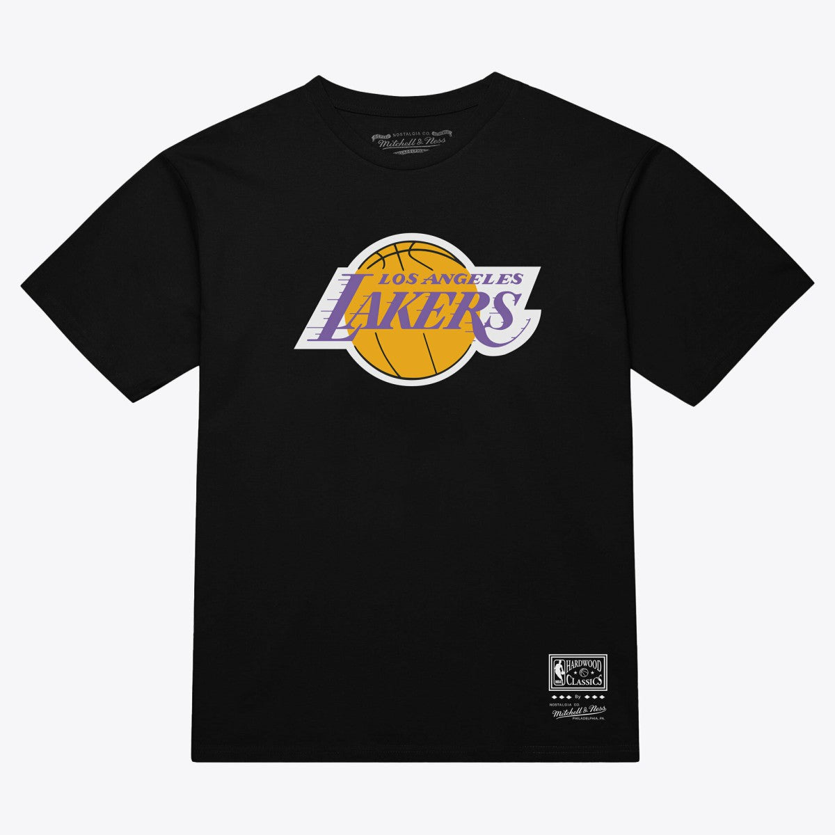 Mitchell & Ness Los Angeles Lakers Unisex Hardwood Classics Arch T-Shirt Black