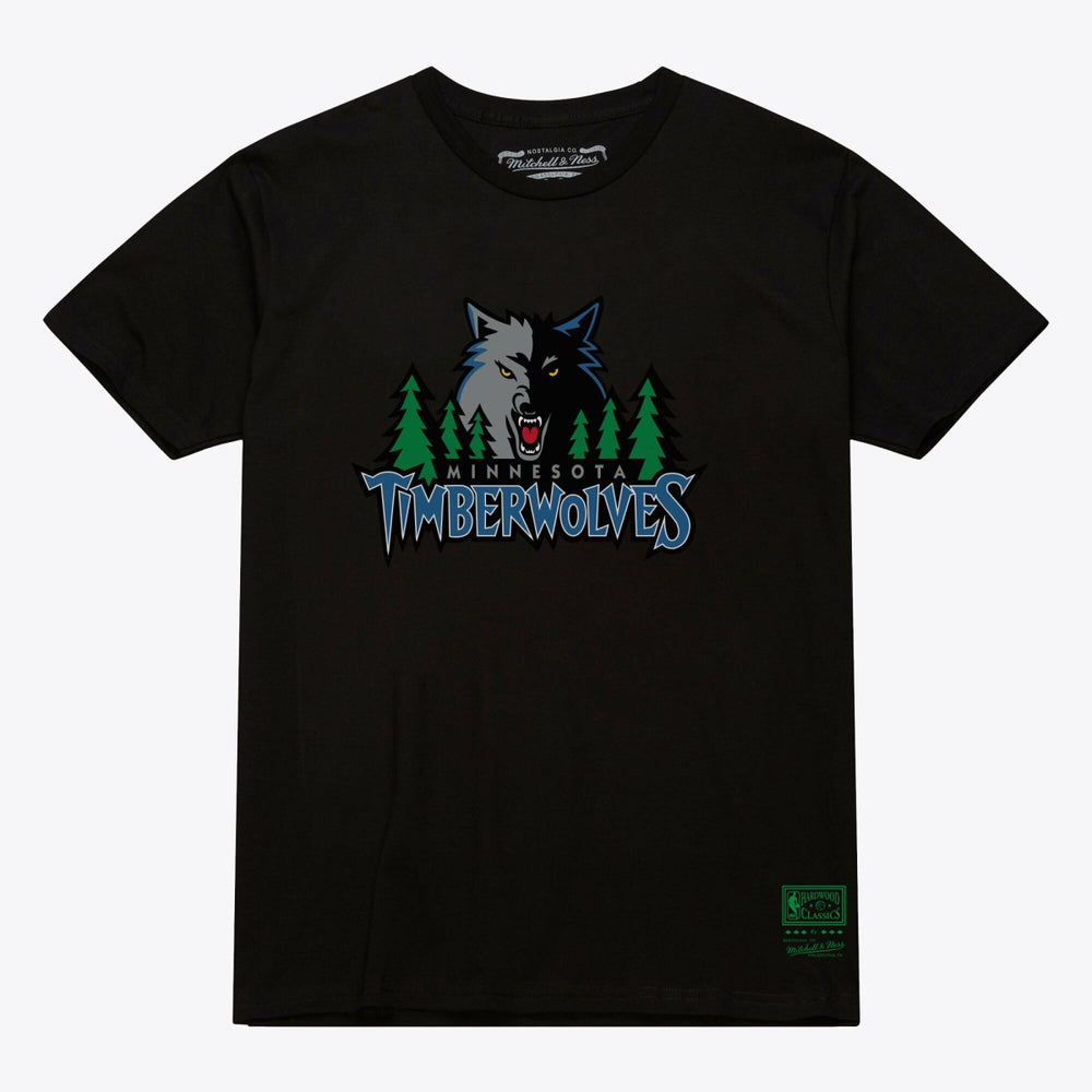Mitchell & Ness Minnesota Timberwolves Unisex Hardwood Classics Arch T-Shirt Black