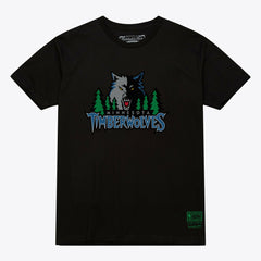 Mitchell & Ness Minnesota Timberwolves Unisex Hardwood Classics Arch T-Shirt Black