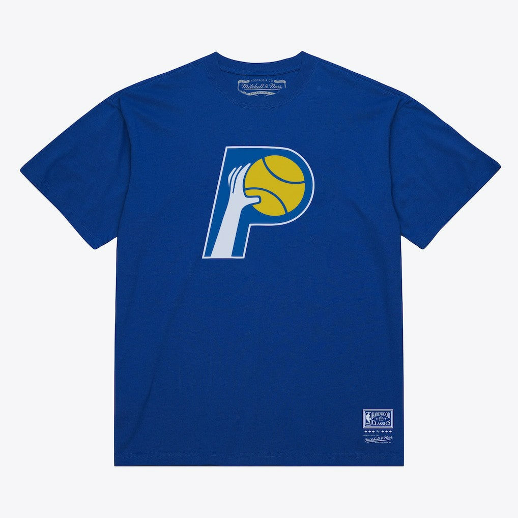 Mitchell & Ness Indiana Pacers Unisex Hardwood Classics Arch T-Shirt Royal