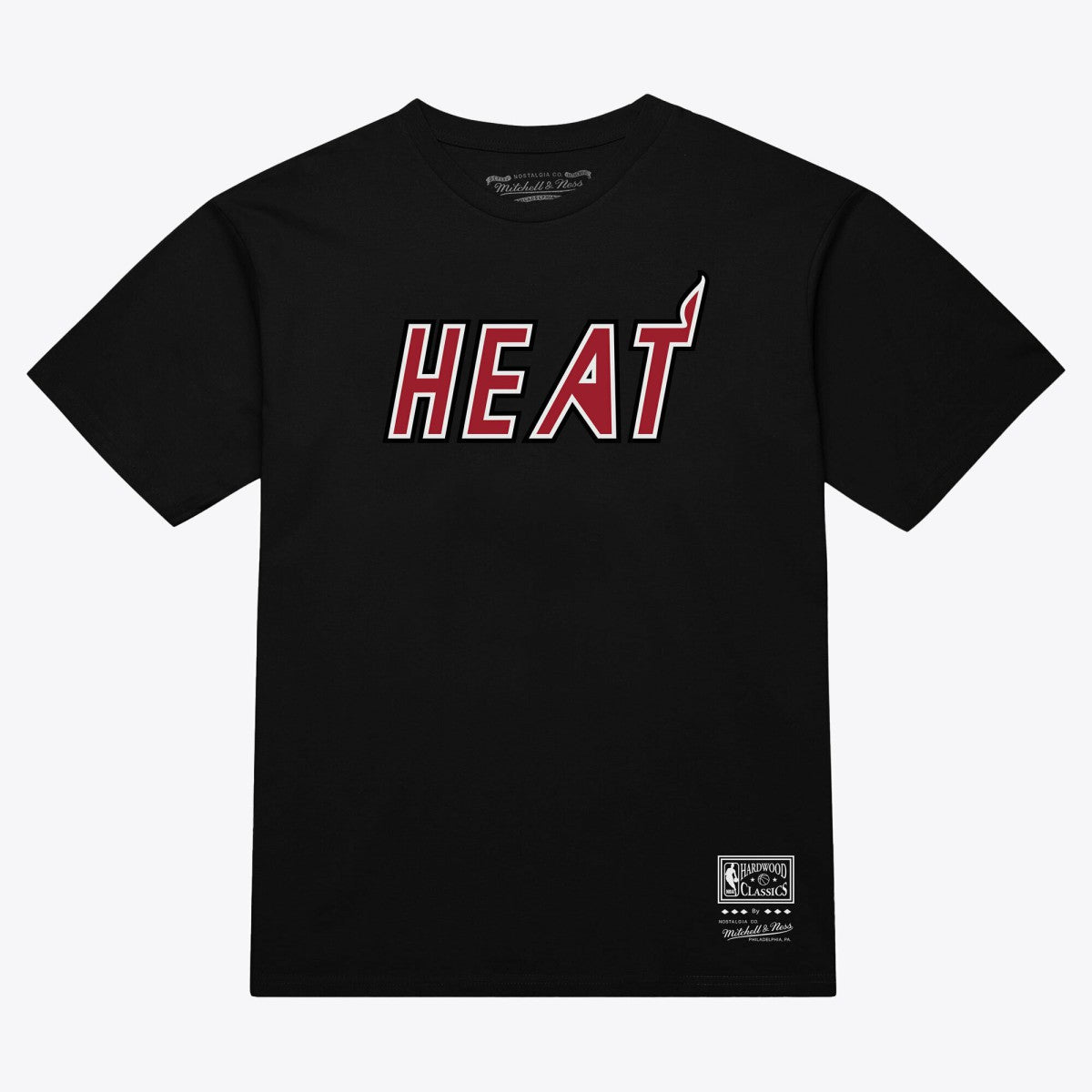 Mitchell & Ness Miami Heat Unisex Wordmark T-Shirt Black