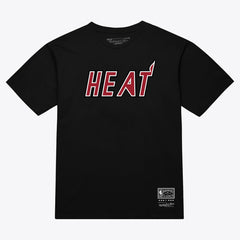 Mitchell & Ness Miami Heat Unisex Wordmark T-Shirt Black