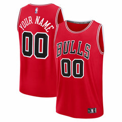 Fanatics Chicago Bulls Youth Fastbreak Custom Jersey Icon Editi- Red