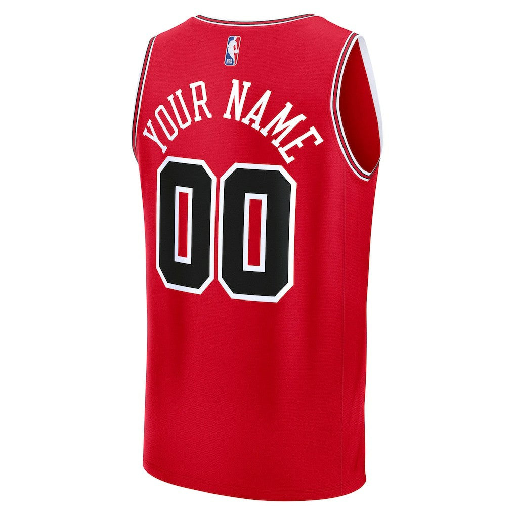 Fanatics Chicago Bulls Youth Fastbreak Custom Jersey Icon Editi- Red