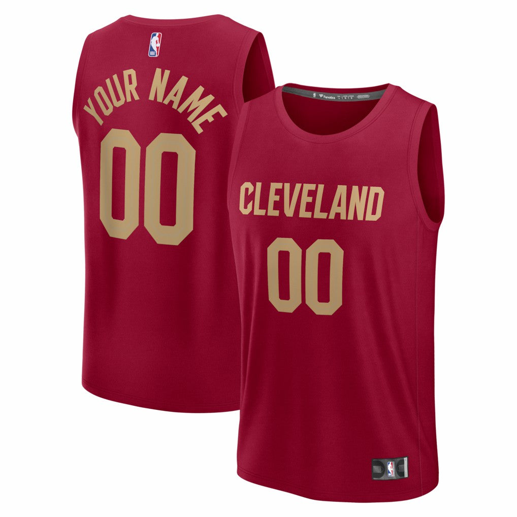 Fanatics Cleveland Cavaliers Youth Fastbreak Custom Jersey Icon Editi- Red