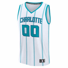 Fanatics Charlotte Hornets Fastbreak Custom Jersey Association Edition White