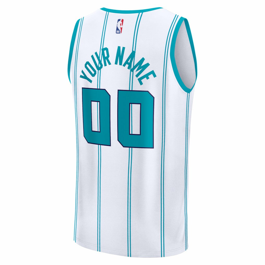 Fanatics Charlotte Hornets Fastbreak Custom Jersey Association Edition White