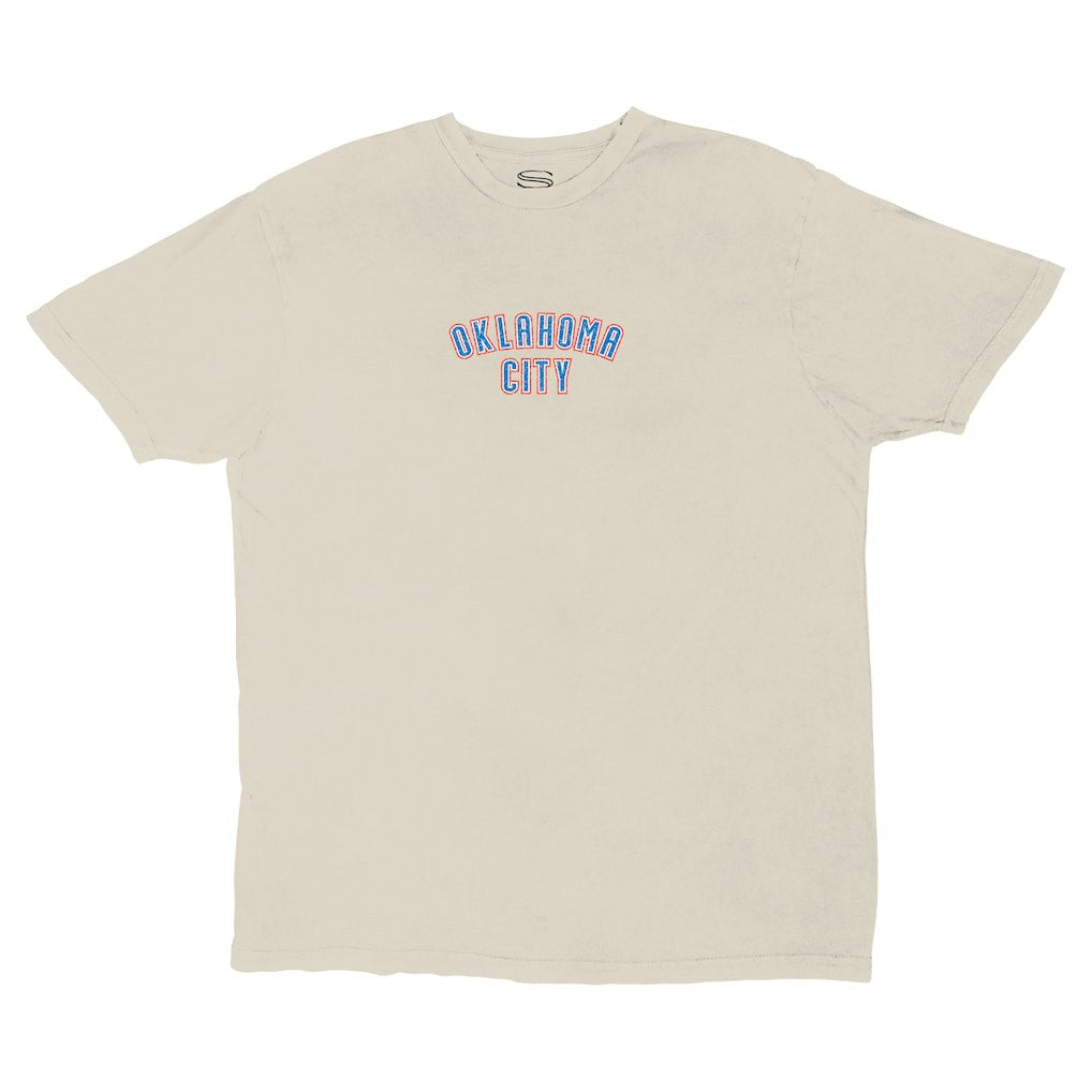 Oklahoma City Thunder Stadium Essentials Unisex Get Back Vintage T-Shirt White