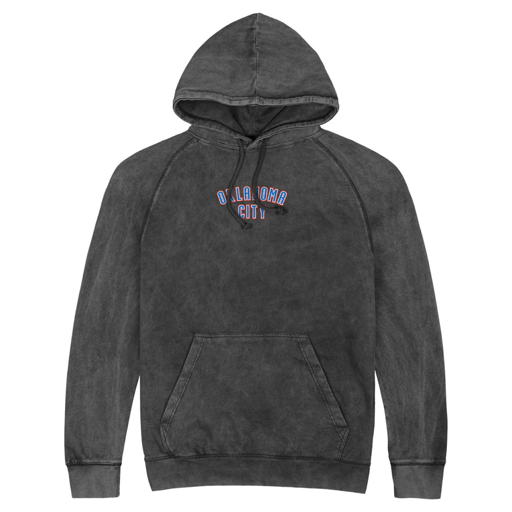 Oklahoma City Thunder Stadium Essentials Unisex Get Back Vintage Raglan Hoodie Black