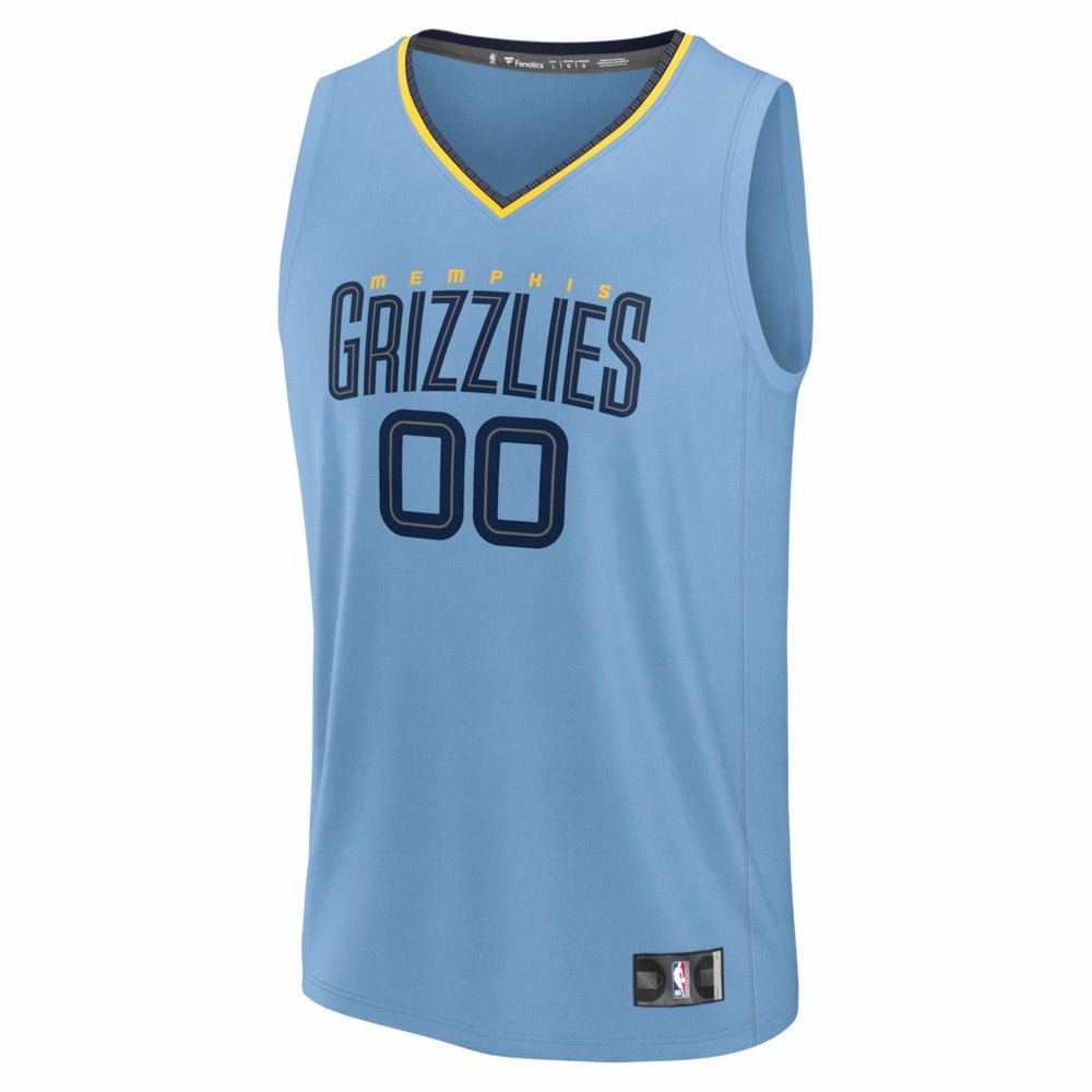 Fanatics Memphis Grizzlies Youth Fastbreak Custom Jersey Statement Edition Light Blue