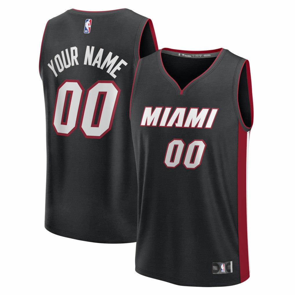 Fanatics Miami Heat Fastbreak Custom Jersey Icon Edition Black