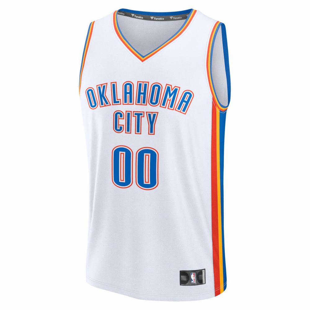 Fanatics Oklahoma City Thunder Youth Fastbreak Custom Jersey Association Edition White