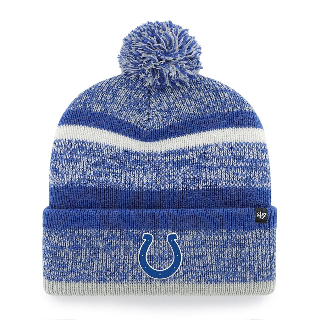 Indianapolis Colts '47 Northward Cuffed Knit Hat with Pom - Royal - 47 brand