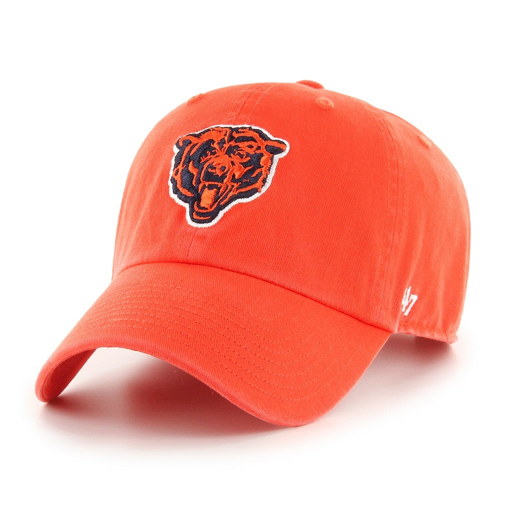 Chicago Bears '47 Historic Logo Clean Up Adjustable Hat - Orange - 47 brand