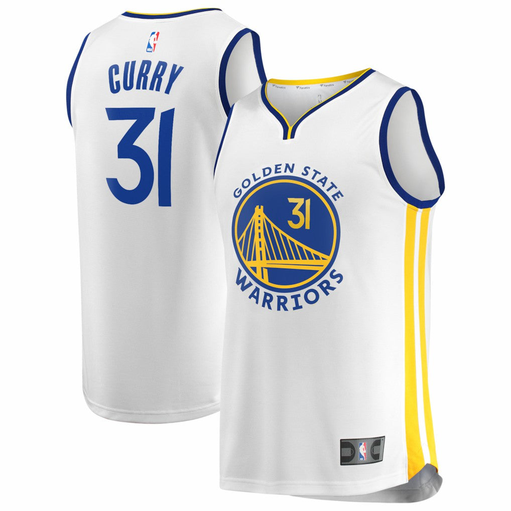Fanatics Seth Curry Golden State Warriors Fast Break Replica Jersey White Association Edition