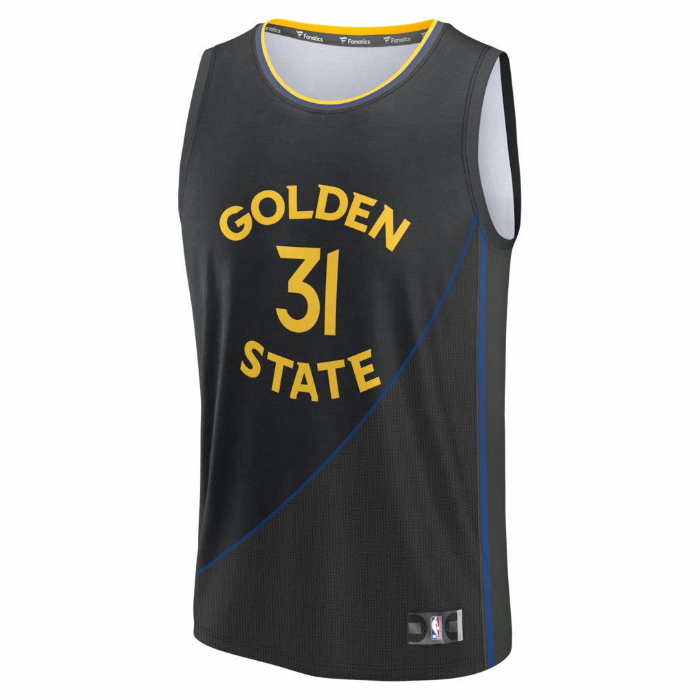 Fanatics Seth Curry Golden State Warriors Fast Break Replica Player Jersey Statement Editi- Black