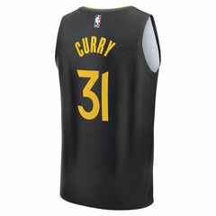 Fanatics Seth Curry Golden State Warriors Fast Break Replica Player Jersey Statement Editi- Black