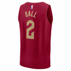 Fanatics Lonzo Ball Cleveland Cavaliers Fast Break Replica Jersey Wine Icon Edition