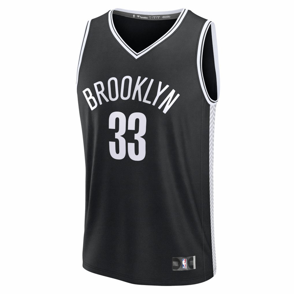 Fanatics Nic Claxton Brooklyn Nets Fast Break Replica Jersey Black Icon Edition