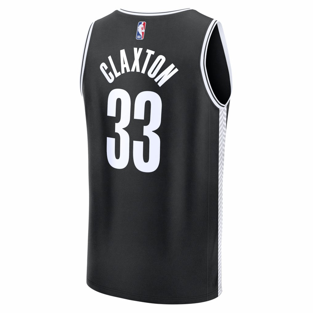 Fanatics Nic Claxton Brooklyn Nets Fast Break Replica Jersey Black Icon Edition