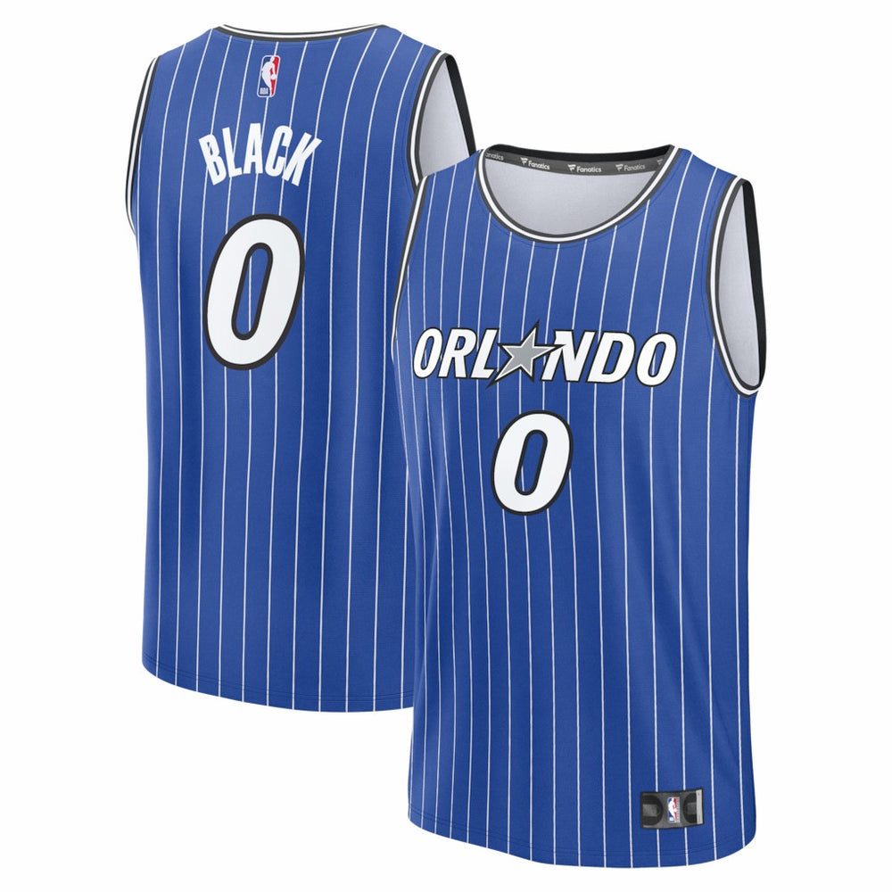 Fanatics Anthony Black Orlando Magic Fast Break Replica Jersey Royal Icon Edition