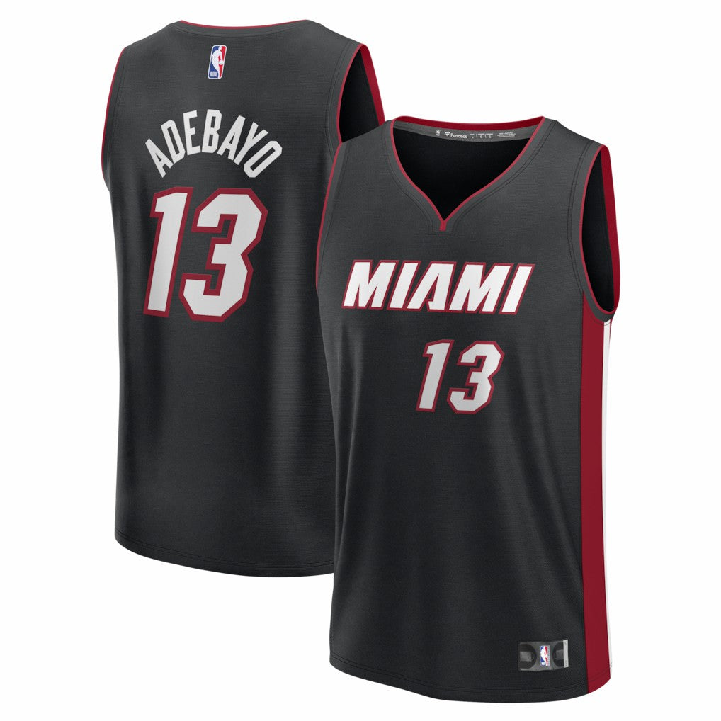 Fanatics Bam Adebayo Miami Heat Fast Break Replica Jersey Black Icon Edition