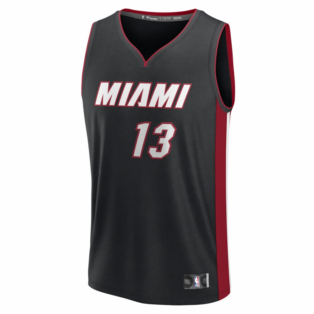 Fanatics Bam Adebayo Miami Heat Fast Break Replica Jersey Black Icon Edition