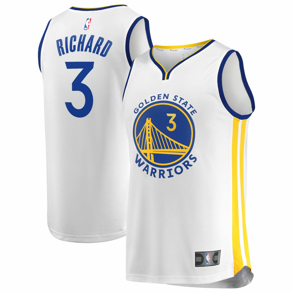 Fanatics Will Richard Golden State Warriors Fast Break Replica Jersey White Association Edition