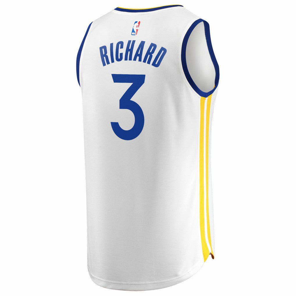 Fanatics Will Richard Golden State Warriors Fast Break Replica Jersey White Association Edition