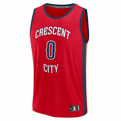 Fanatics Jeremiah Fears New Orleans Pelicans Fast Break Replica Player Jersey Statement Edition Red