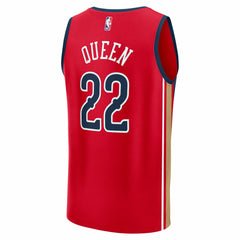 Fanatics Derik Queen New Orleans Pelicans Fast Break Replica Player Jersey Statement Edition Red