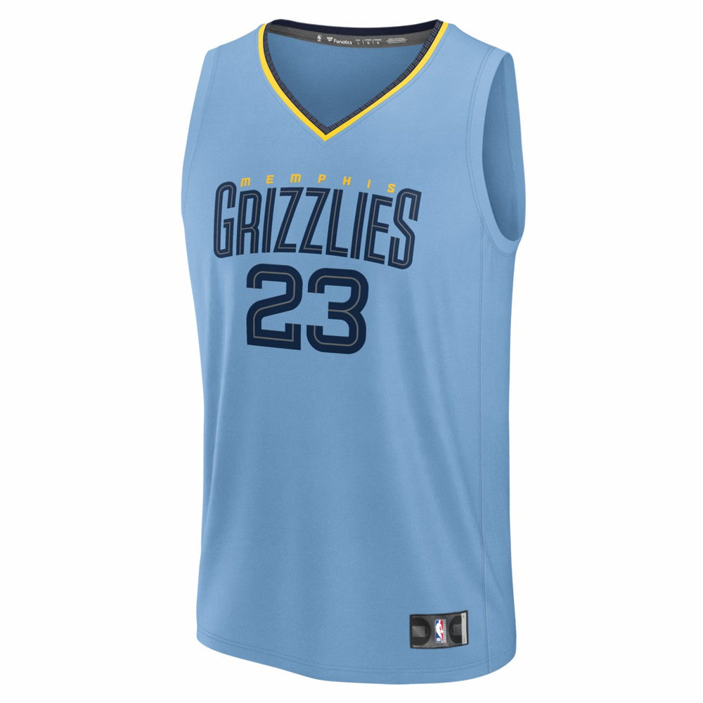 Fanatics Cedric Coward Memphis Grizzlies Fast Break Replica Player Jersey Statement Edition Light Blue