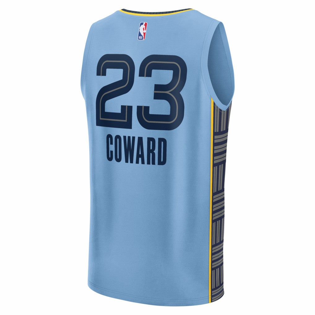 Fanatics Cedric Coward Memphis Grizzlies Fast Break Replica Player Jersey Statement Edition Light Blue