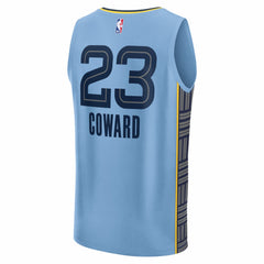 Fanatics Cedric Coward Memphis Grizzlies Fast Break Replica Player Jersey Statement Edition Light Blue