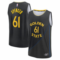 Fanatics Pat Spencer Golden State Warriors Fast Break Replica Player Jersey Statement Editi- Black