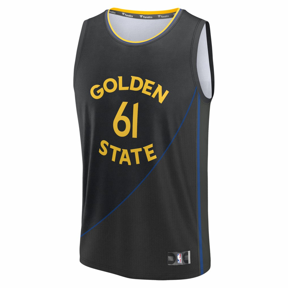 Fanatics Pat Spencer Golden State Warriors Fast Break Replica Player Jersey Statement Editi- Black