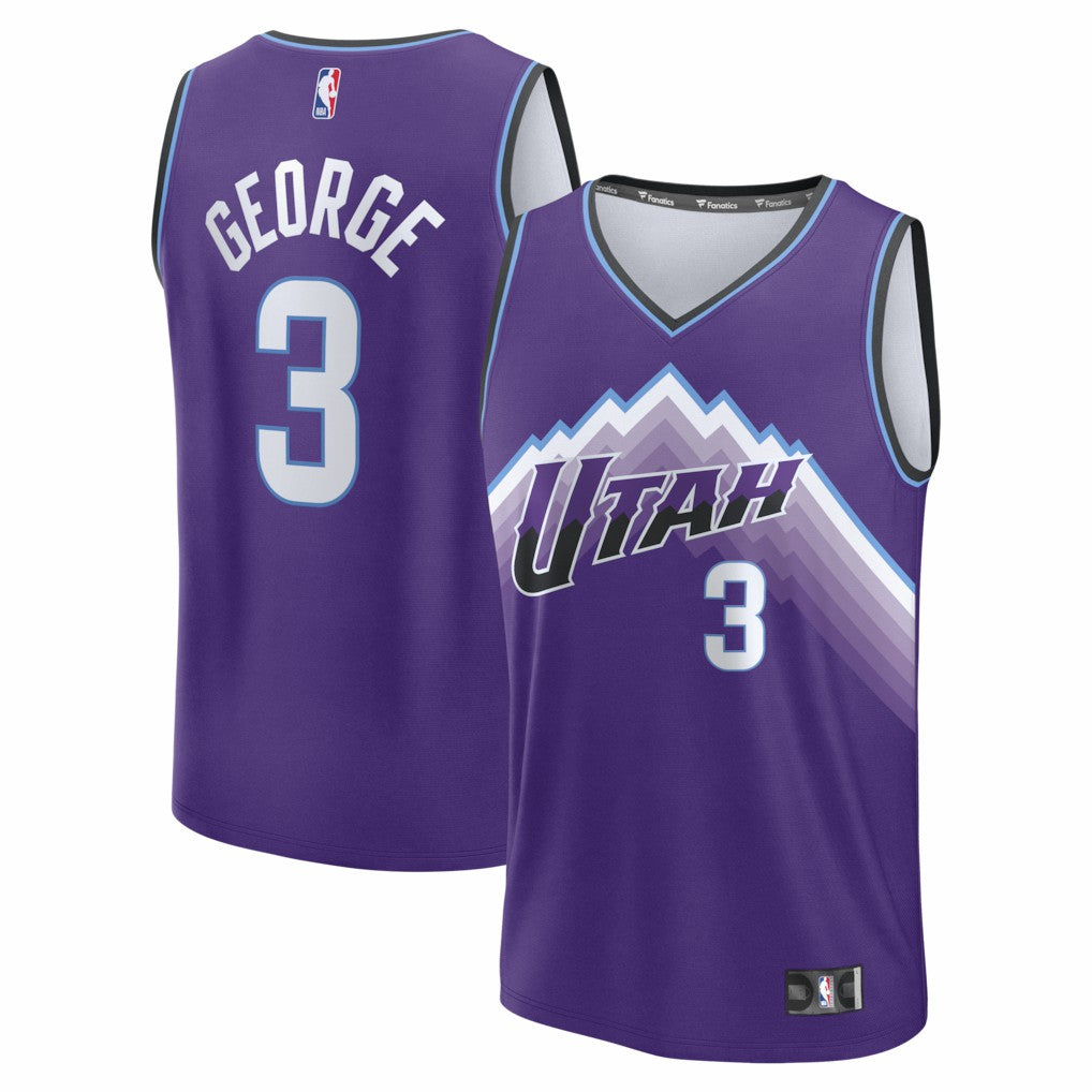 Fanatics Keyonte George Utah Jazz Fast Break Replica Jersey Purple Icon Edition