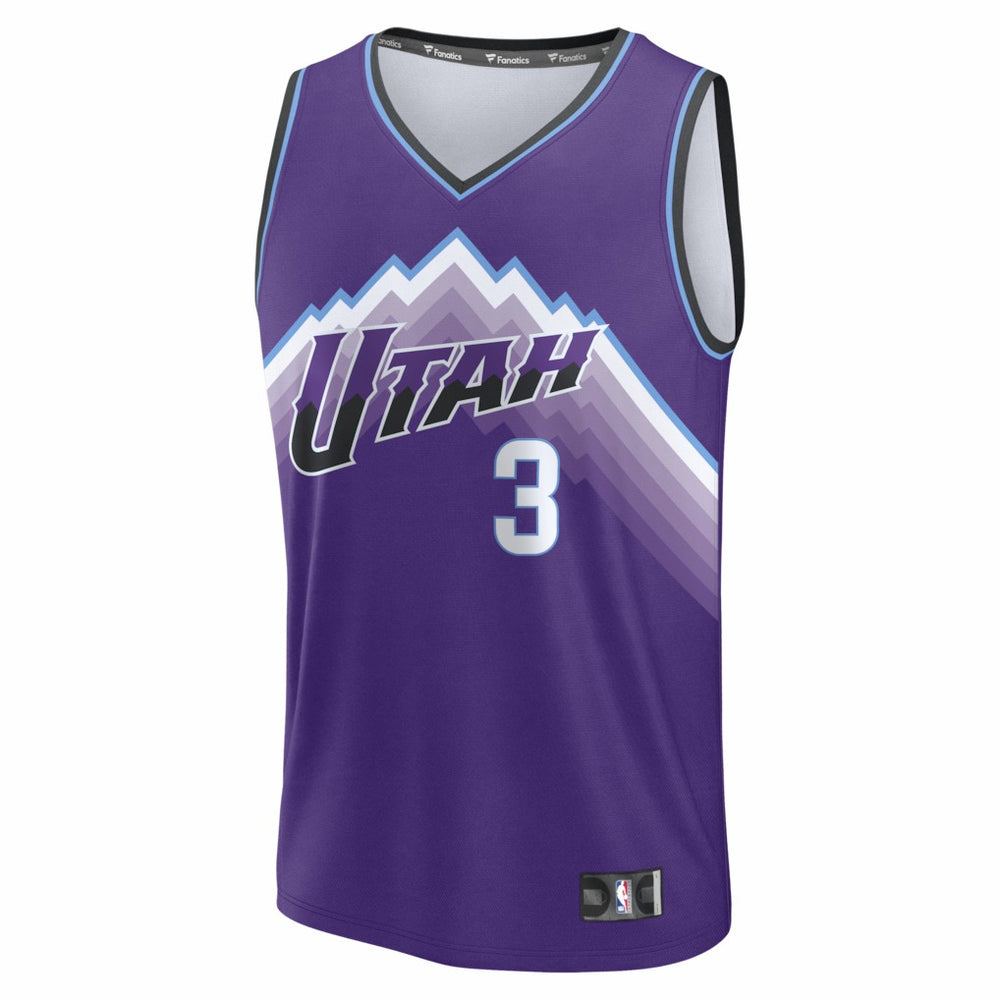 Fanatics Keyonte George Utah Jazz Fast Break Replica Jersey Purple Icon Edition