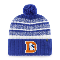 Denver Broncos '47 Tavern Cuffed Knit Hat with Pom - Royal - 47 brand