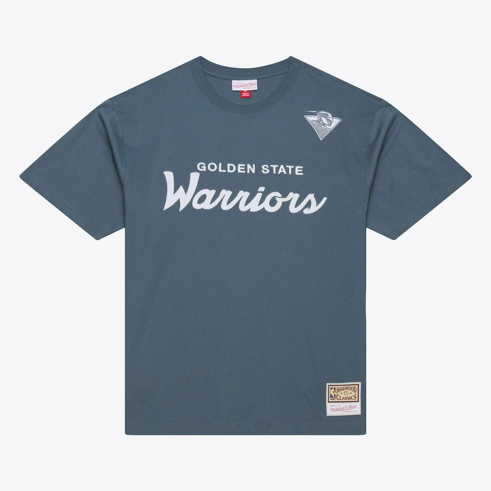 Mitchell & Ness Golden State Warriors Thunderstorm T-Shirt Blue