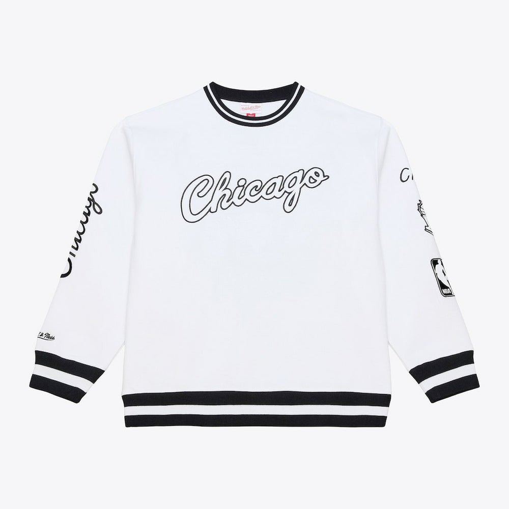 Mitchell & Ness Chicago Bulls Hardwood Classics Arctic Fleece Sweatshirt White