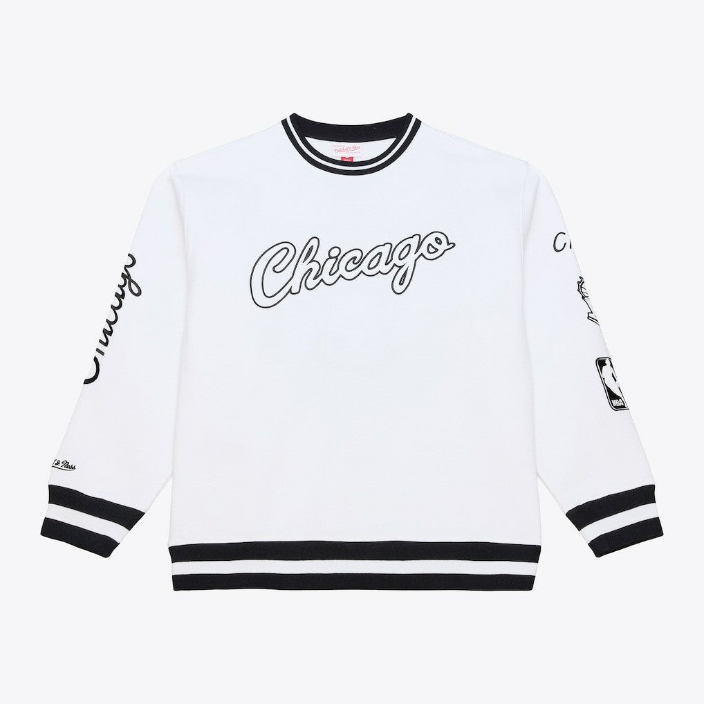 Mitchell & Ness Chicago Bulls Hardwood Classics Arctic Fleece Sweatshirt White