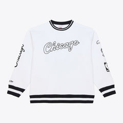 Mitchell & Ness Chicago Bulls Hardwood Classics Arctic Fleece Sweatshirt White