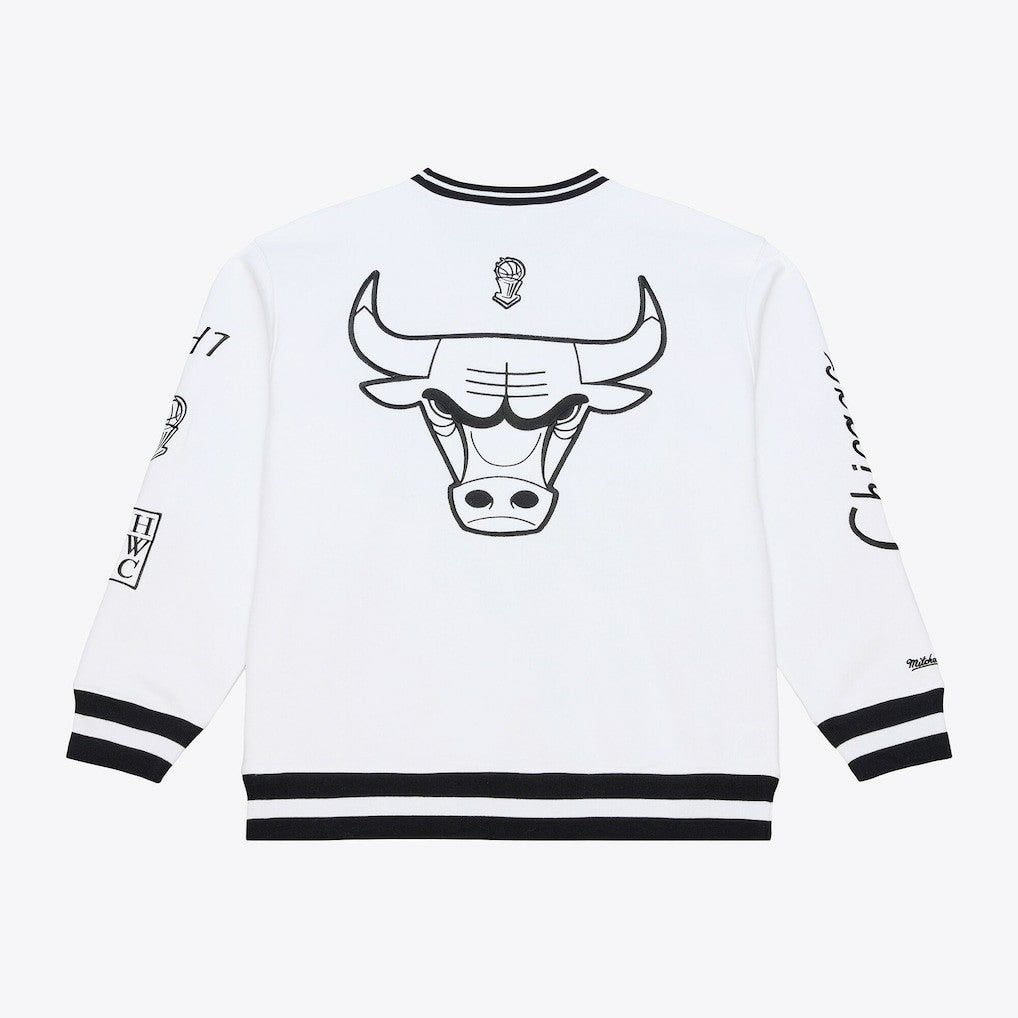 Mitchell & Ness Chicago Bulls Hardwood Classics Arctic Fleece Sweatshirt White