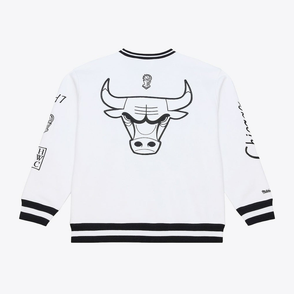 Mitchell & Ness Chicago Bulls Hardwood Classics Arctic Fleece Sweatshirt White