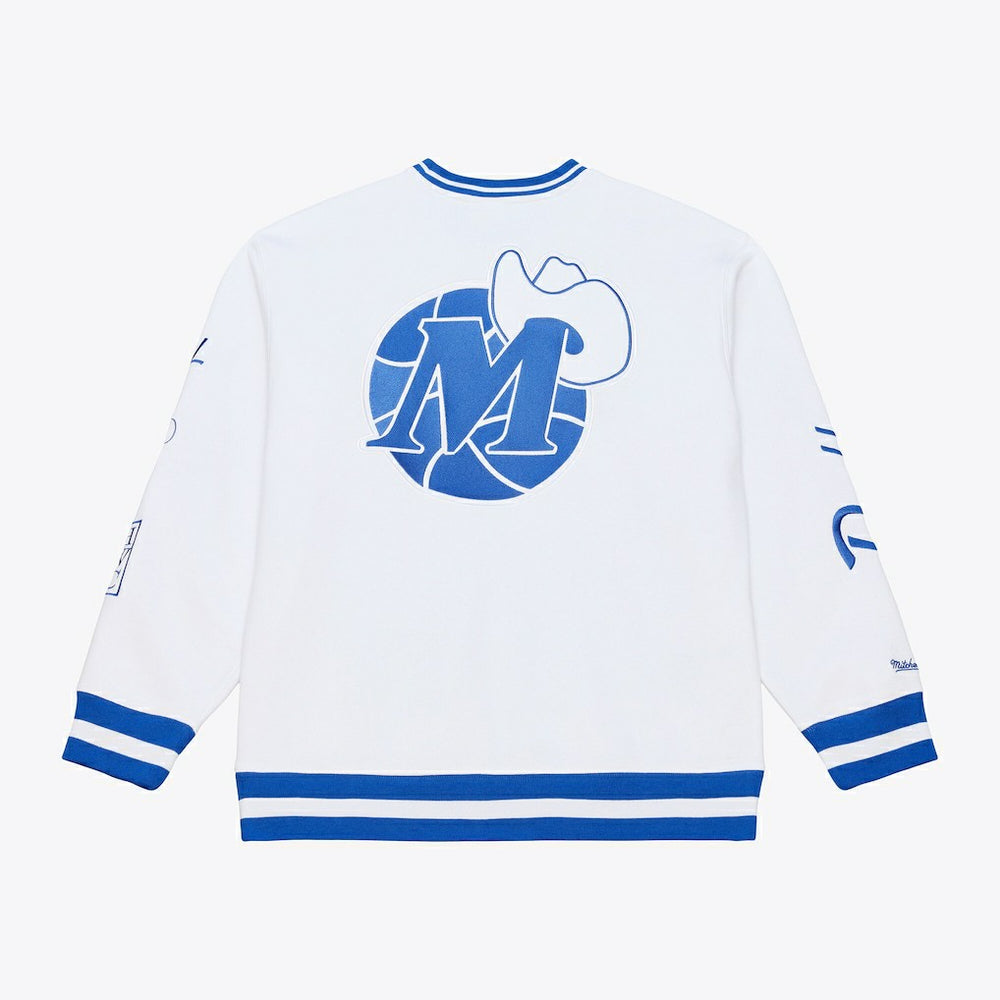 Mitchell & Ness Dallas Mavericks Arctic Fleece Sweatshirt White