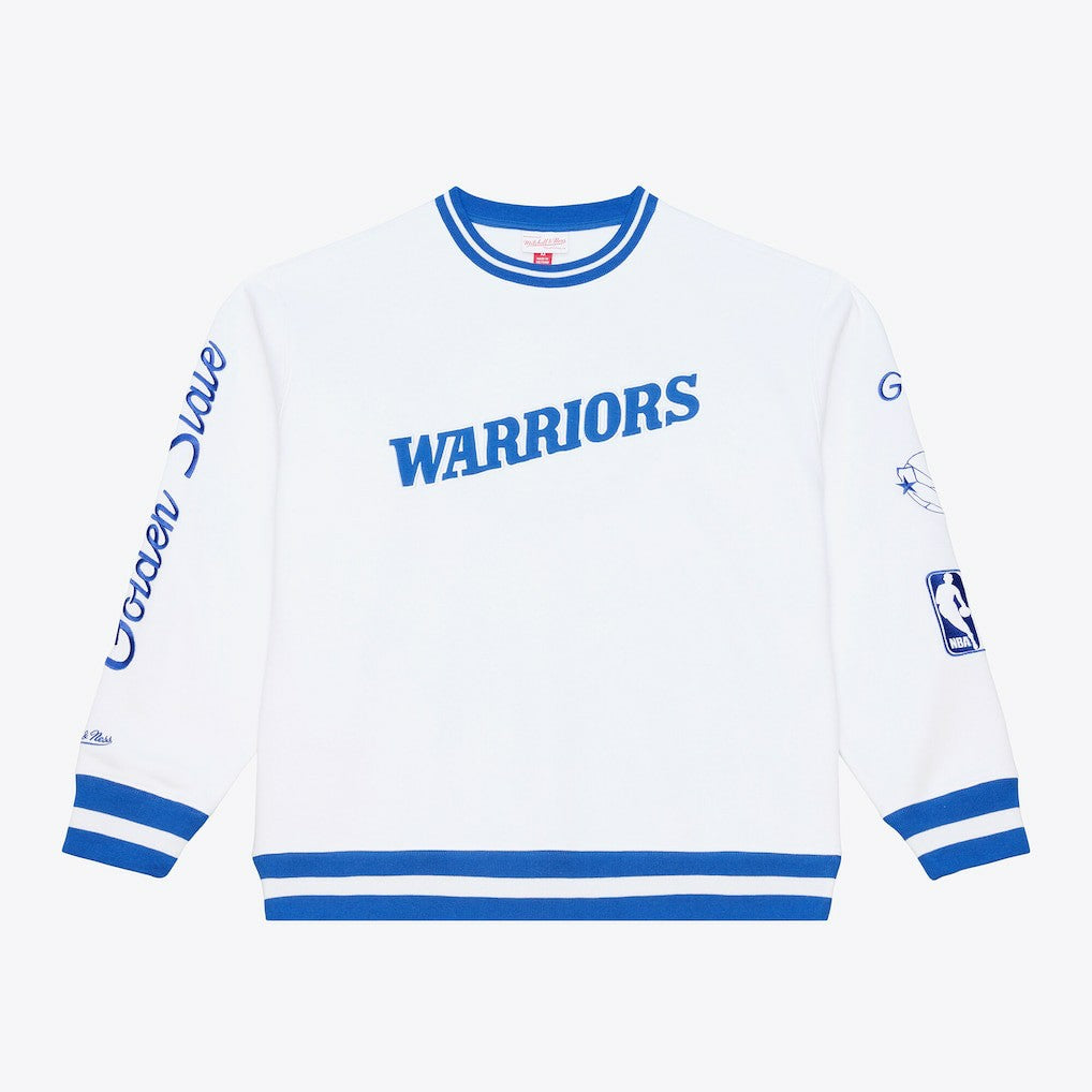 Mitchell & Ness Golden State Warriors Arctic Fleece Sweatshirt White