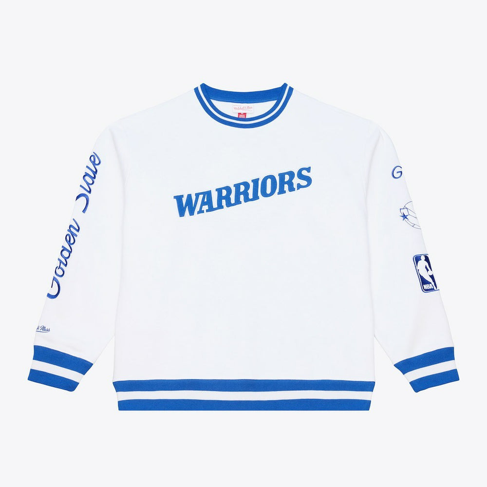 Mitchell & Ness Golden State Warriors Arctic Fleece Sweatshirt White