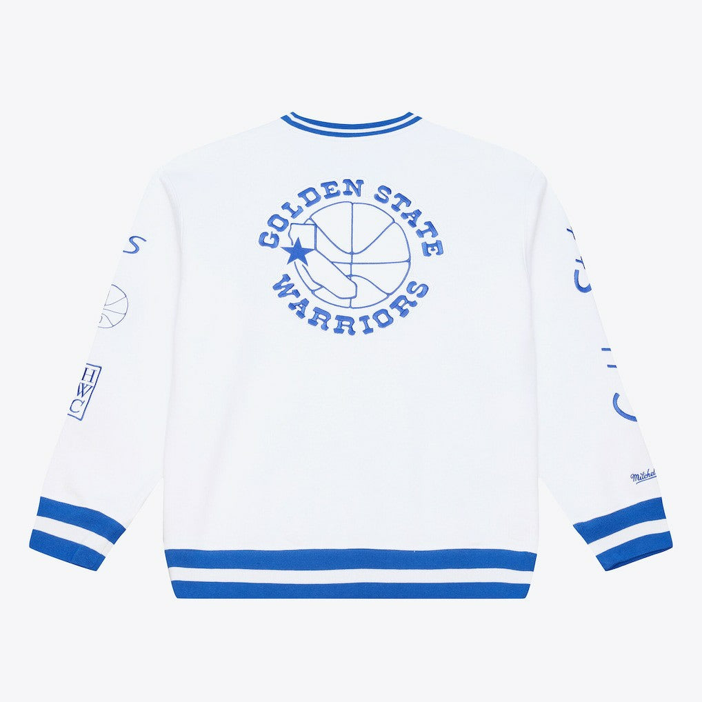 Mitchell & Ness Golden State Warriors Arctic Fleece Sweatshirt White