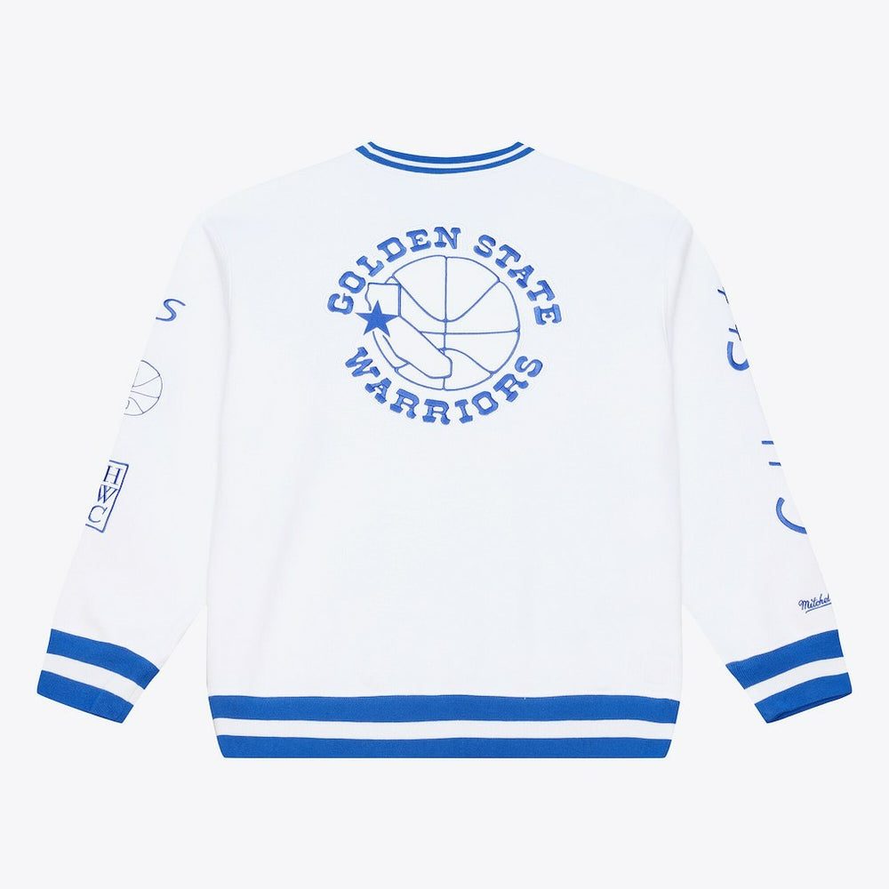 Mitchell & Ness Golden State Warriors Arctic Fleece Sweatshirt White